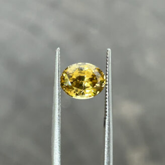 Natural Golden Yellow Zircon 2.79 ct Oval Mixed Cut Sri Lanka