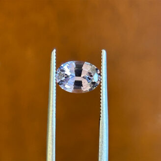 Natural 1.53 ct grayish lavender spinel oval mixed cut gemstone Untreated spinel loupe clean clarity Loose Ceylon spinel 1.53 carat gem Oval mixed cut spinel for jewelry Natural lavender spinel Sri Lanka origin